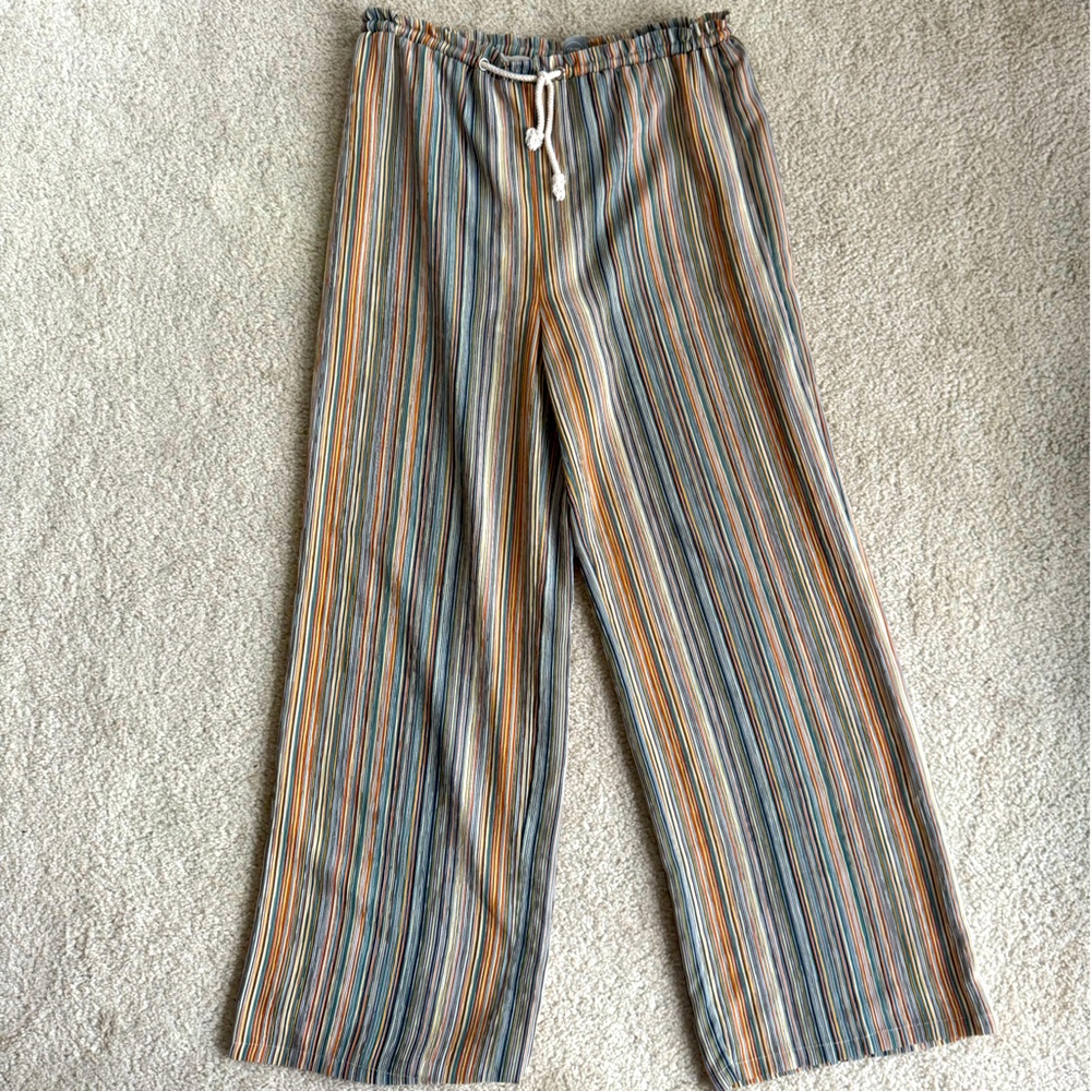 Paper Crane Lightweight Striped Pants - Sz M